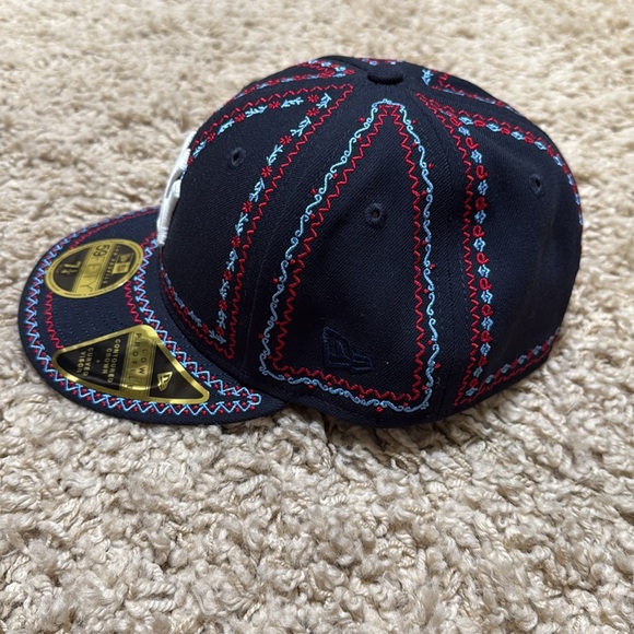 NWT Kith New Era Yankees Floral Frame 59Fifty Fitted Hat Cap Navy Blue - Picture 2 of 10